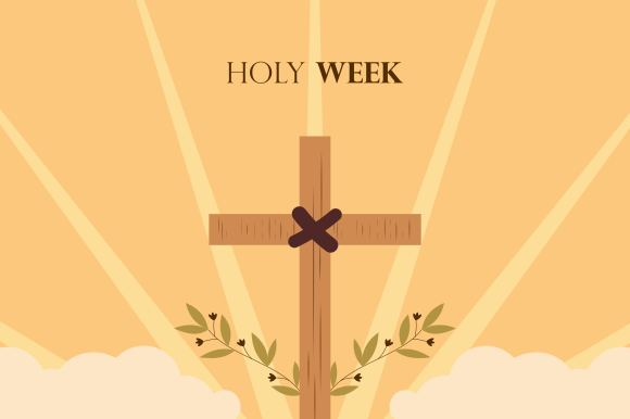 Download Flat Design Holy Week Concept Logo - Flat Collection